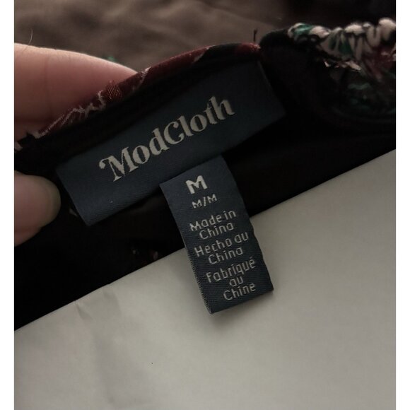 Modcloth Midi Dress Size Medium M Tie Waist Opening Night at the Ballet Dress - Picture 13 of 13